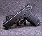 Glock 21SF. SF stands for short frame and is Glock's smaller large frame auto, designed to better fit the average size hand, which it does.