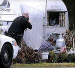 In a shoot otu where a suspect and a deputy were killed, you can see here the superior position of the rifle officer, as opposed to the officer on the ground and in the open.