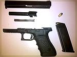 Here is my Glock 20 3rd Gen Breakdown: Stainless Steel Guide rod / recoil spring enclosure, standard Glock 20 Barrel and slide with Fiber Optic Sights. 