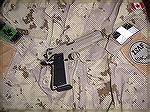 My friend Cpl Terry Haigh, British Columbia Regiment, purchased this "tour pistol" after his tour of Afghanistan last year.  These were a special edition Para-Ordnance PRX14-45 Pistol finished in Coyo