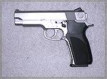 This is my S&W 1076 with obsolete palm swell grips.