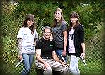 Dan Coonan and his daughters with his Coonan Classic .357 Magnum semi-auto pistol.