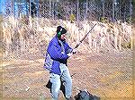 Dale getting ready to shoot the M96 Swedish Mauser