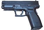 The HS-2000 pistol from Croatia.  This 9mm pistol was only imported to the USA for a short time before importation was taken over by Springfield, Inc., the name changed to the Springfield XD, and the 
