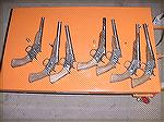  a set of almost finished remington rolling block pistols in various calibers