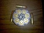 What we have here is the cylinder to a Belgian Nagant revolver I used to own, at some point it had probably been converted to 7.62 Tokarev.Source:http://i833.photobucket.com/albums/zz257/Tinygnat219/B