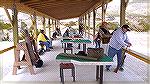 The first shoot held under the new covered shooting line at the Broadwater Rod and Gun Club in Townsend, Montana, was the monthly small bore silhouette event.