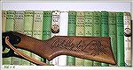 Red Ryder BB Gun from the mid-1980s.  My dad bought this in his middle years and I inherited it when he passed away.  The books are some old boy's adventure novels from the 1920s thru 1940s I collecte