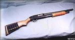 (Old scanned image) I believe in the home defense shotgun, although I do not think the 12g. is the first choice of firearm due to over-penetration. I also am a believer in keep-it-simple. Although eve