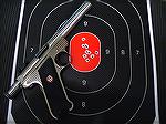 Ruger Mark III Target Model with CCI Mini Mags at 20 yards bench rest