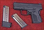 The Springfield XDS in 9mm comes with two standard (short) 7-round magazines and longer 9-round magazines are available.