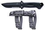 Gerber's LMF II Infantry knife.  Made in the USA in Portland, OR.
Blade is 4.8"s of 420 HC Stainless steel.   Arguably the best example of a modern fighting/survival/rescue knife.
