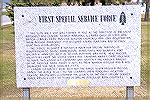 Information plaque at the monument/memorial for the 1st Special Service Force in Helena, MT.