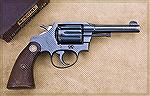 Classic 4" barreled Colt Police Positive revolver in .38 Special caliber.