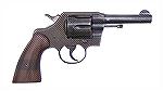 Classic Colt Official Police 4" DA revolver in .38 Special.  Introduced in 1927, the "OP" was nothing more than a renamed Army Special, which had been in production since 1907.