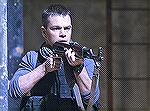 Matt Damon playing a hero using an AK47