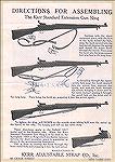 Instructions for assembling the Kerr No-Buckl sling.  this sling, in two variations, was used in WWI on the M1917 rifle, and in WWII on the Thompson SMG. 