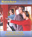 From a catalog cover.  The thumbs forward is the current shooting style, but try to use this with a revolver and see how long your thumbs resist mangling from the thumb latch.  A posed picture where t