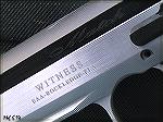 Current EAA Witness pistols have nicer engraving than older models.  Note the cursive "Match" on the blue slide.
