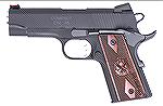 Springfield Armory Range Officer&reg; Compact .45ACP. Recoil System Dual Spring w/ Full Length Guide Rod. Sights Fiber Optic Front & Low Profile Combat Rear. Weight (with Empty Magazine) 28.5 ozs. Hei