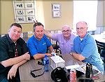Mark, Jerry, goofball TJ, and Bob S. at "FFGT 2014."  Rural central Ohio, where life is good.