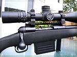 The rugged Nightforce 5.5-22x56mm riflescope mounted on my Savage Model 10FCP-K.