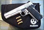 My Ruger SR1911.  It's one of the nicest looking of the current crop of "everybody's making a 1911 these days" pistols.
I liked the look of the Ruger right away, as it most closely reflected what I w