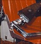 Detail of cradle vise.