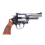 This is the blued model 27 in the Smith & Wesson "Classics" line. 
SKU: 150339Model: Model 27Caliber: .357 Magnum, .38 S&W SPECIAL +PCapacity: 6Barrel Length: 4" / 10.2 cmOverall Length: 9.3"Front Si