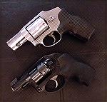 Smith & Wesson 640-1 in .357 Magnum and
Ruger LCR in .38 SPL.