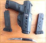 Here is a Hipoint 45 and the Fobus Holster