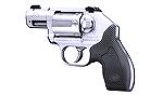 Basic version of the Kimber K6 .357 Magnum six-shot revolver.  About the size of a Colt D-frame, with the concealed hammer of a Smith & Wesson Centennial.  True combat sights, heavy cylinder, heavy ba