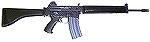Armalite AR18/180. The AR18 was a select fire rifle, and the AR180 was the semi auto version.