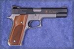 This S&W 745 is a single action version of the 645 and is aimed at competitive action pistol shooters.