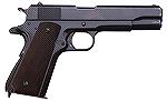 Singer M1911A1 from WWII.  Part of a 500 pistol educational order, this documented pistol was given to Captain Robert Gibby in 1947 by his father-in-law, Charles Turner Willard, Chief Metallurgist for