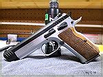 Witness Elite Match.  SAO pistol in .38 Super.  This pistol has a trigger pull that feels like a finely tuned 1911.