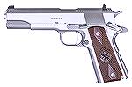 Springfield Armory's current Milspec model, circa 2019.  What has changed is the former Parkerized carbon steel construction, as the pistol is now made of stainless steel.  It is a bit odd for a "mils