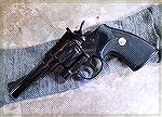 A Colt Trooper belonging to a friend of mine.  Built in 1959, he had a action job and had it highly polished and reblued very professionally.  the gunsmith sent it back to Colt to have the markings re