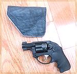 Ruger LCR with Pocket Holster made from Elephant Hide. 