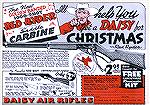 An old ad for boys (we were more sexist then) to help them convince Dad (see what I mean) to buy them a Daisy Red Ryder BB gun.  Pretty neat.