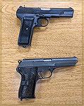 Yugo M57 and CZ 52 pistols