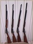 From left to right:  Rossi 62 SA,  Winchester 62 A, Winchester 62 A and Winchester 1890