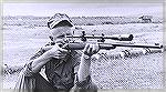 Another photo of a Marine Sniper in Vietnam, probably in a training area.