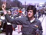 A young John Kerry at a Peace Rally following his service in Vietnam.