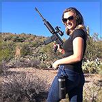 Katie Pavlich: Fox News reporter, conservative, and avid shooter. You'll note some of the guns in these photos are Volquartsen customs.