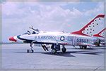 The USAF Thunderbirds were flying F-100s in June of 1965 when I shot this at Amarillo AFB in the Texas Panhandle