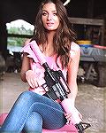 I found a way to improve the looks of an AR15.  Put pink furniture on it and have a very pretty girl, also in pink, pose for a photo while holding the pink AR15.  It almost makes the AR15 tolerable to
