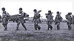 marching up beach