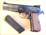 A nice example of a 1973 Browning Hi-Power, complete with factory-installed Millet adjustable sights. The magazine holds 10 rounds of Winchester 115gr Silver Tip HP's.