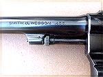 This shows the marking on the barrel of my S&W .455 revolver. Some of these revolvers were marked as mine is, while others were marked ".455 Eley", after the factory that manufactured the .455 cartrid